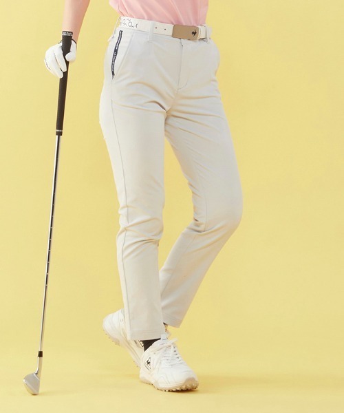 le coq sportif GOLF（ルコックスポルティフゴルフ）の「9分丈パンツ (吸汗速乾/ストレッチ/UV CUT(UPF15) ゴルフウエア レディース（その他パンツ・レディース・グレー/ネイビー/ホワイト/ピンク・9号/7号/11号/13号）」の12枚目の写真