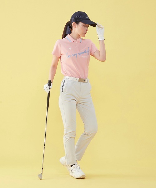 le coq sportif GOLF（ルコックスポルティフゴルフ）の「9分丈パンツ (吸汗速乾/ストレッチ/UV CUT(UPF15) ゴルフウエア レディース（その他パンツ・レディース・グレー/ネイビー/ホワイト/ピンク・9号/7号/11号/13号）」の15枚目の写真