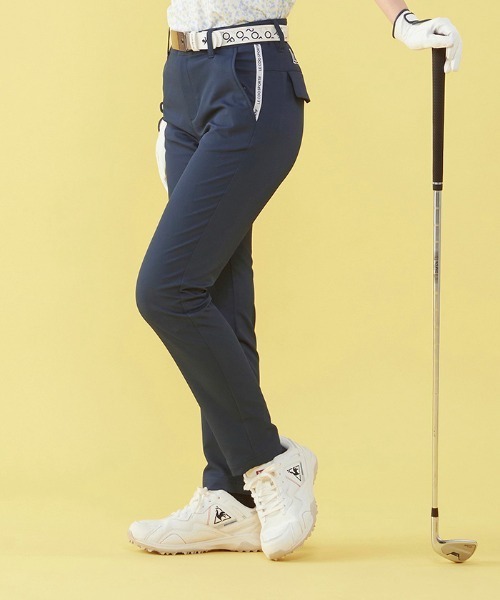 le coq sportif GOLF（ルコックスポルティフゴルフ）の「9分丈パンツ (吸汗速乾/ストレッチ/UV CUT(UPF15) ゴルフウエア レディース（その他パンツ・レディース・グレー/ネイビー/ホワイト/ピンク・9号/7号/11号/13号）」の17枚目の写真