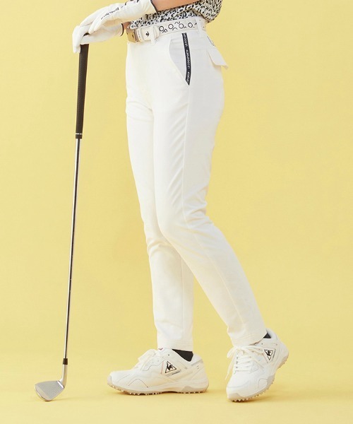 le coq sportif GOLF（ルコックスポルティフゴルフ）の「9分丈パンツ (吸汗速乾/ストレッチ/UV CUT(UPF15) ゴルフウエア レディース（その他パンツ・レディース・グレー/ネイビー/ホワイト/ピンク・9号/7号/11号/13号）」の9枚目の写真