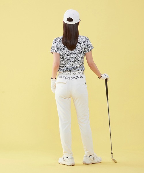 le coq sportif GOLF（ルコックスポルティフゴルフ）の「9分丈パンツ (吸汗速乾/ストレッチ/UV CUT(UPF15) ゴルフウエア レディース（その他パンツ・レディース・グレー/ネイビー/ホワイト/ピンク・9号/7号/11号/13号）」の10枚目の写真