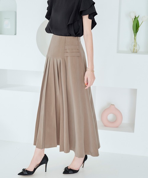 選べる3typeシルエット美脚スカート（プリーツ）（スカート）｜RUIRUE