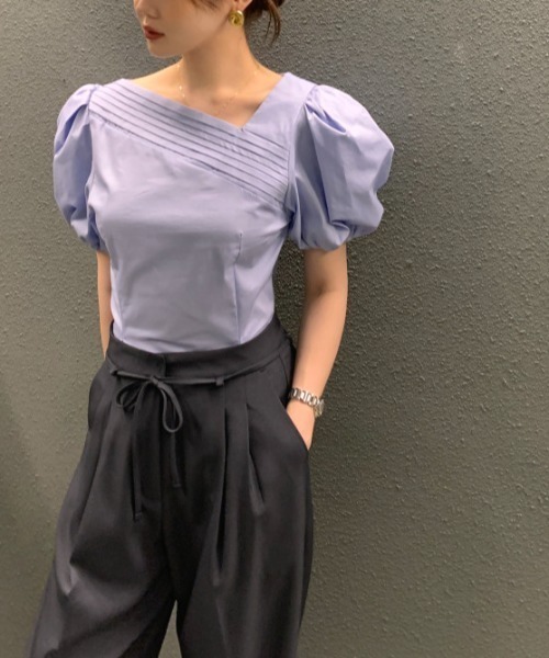 N.s（エヌドットエス）の「フロントタックブラウス（シャツ/ブラウス・レディース・ブラック/ブルー/ホワイト/ベージュ/ホワイト系その他・FREE）」の14枚目の写真