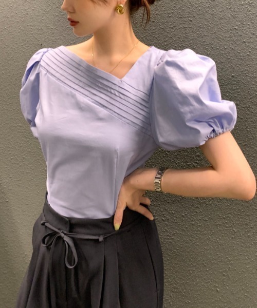 N.s（エヌドットエス）の「フロントタックブラウス（シャツ/ブラウス・レディース・ブラック/ブルー/ホワイト/ベージュ/ホワイト系その他・FREE）」の15枚目の写真
