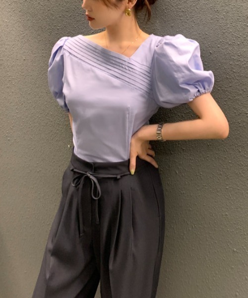 N.s（エヌドットエス）の「フロントタックブラウス（シャツ/ブラウス・レディース・ブラック/ブルー/ホワイト/ベージュ/ホワイト系その他・FREE）」の16枚目の写真