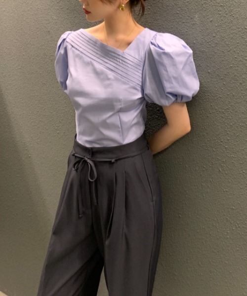 N.s（エヌドットエス）の「フロントタックブラウス（シャツ/ブラウス・レディース・ブラック/ブルー/ホワイト/ベージュ/ホワイト系その他・FREE）」の18枚目の写真