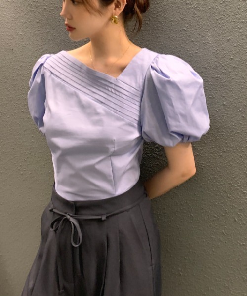 N.s（エヌドットエス）の「フロントタックブラウス（シャツ/ブラウス・レディース・ブラック/ブルー/ホワイト/ベージュ/ホワイト系その他・FREE）」の19枚目の写真