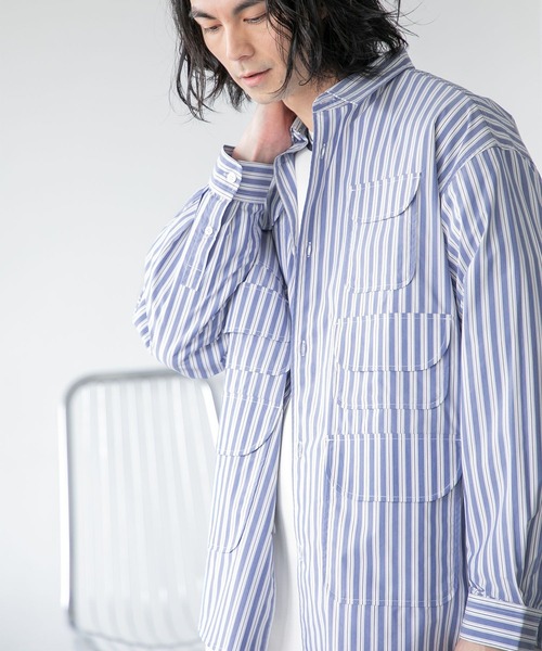 niko and...(ニコアンド)の「ミューリス6ポケットシャツ(シャツ/ブラウス・メンズ・ホワイト/その他1/その他2・MEDIUM/LARGE)」の3枚目の写真