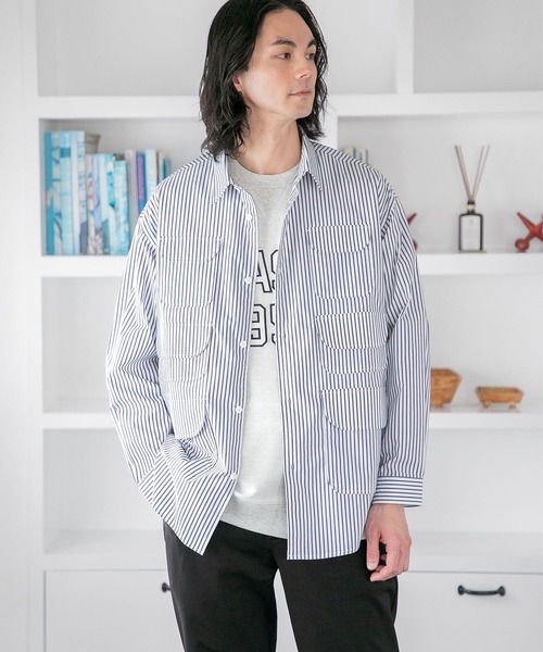 niko and（ニコアンド）の「ミューリス6ポケットシャツ（シャツ