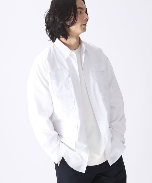 niko and...(ニコアンド)の「ミューリス6ポケットシャツ(シャツ/ブラウス・メンズ・ホワイト/その他1/その他2・MEDIUM/LARGE)」の1枚目の写真