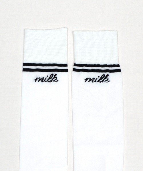 MILK(ミルク)の「ロゴ ミドル ソックス(ソックス/靴下・レディース・A/B・FREE)」の4枚目の写真