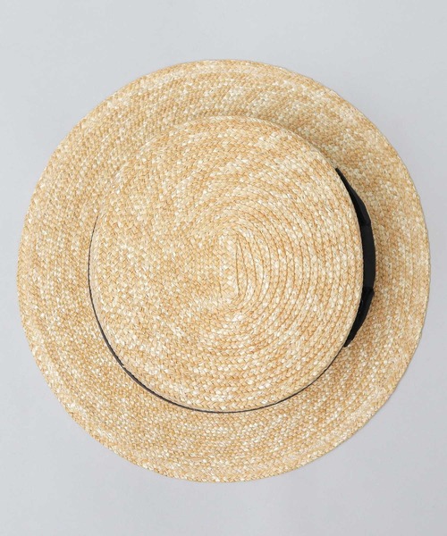 Ruben（ルーベン）の「麦わら カンカン帽 / ストローハット（ハット・メンズ・ベージュ/ブラック・FREE）」の4枚目の写真
