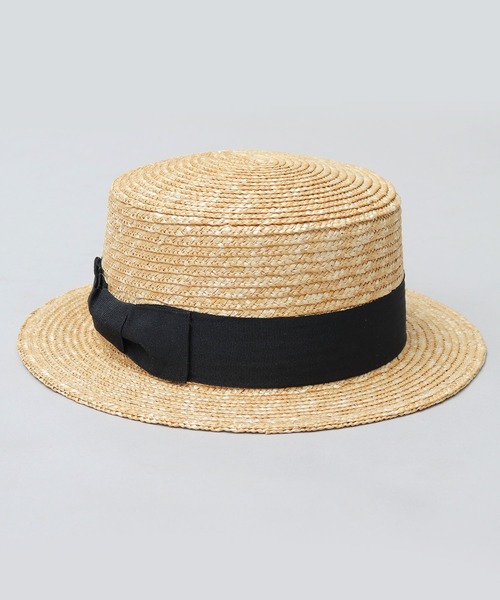 Ruben（ルーベン）の「麦わら カンカン帽 / ストローハット（ハット・メンズ・ベージュ/ブラック・FREE）」の9枚目の写真
