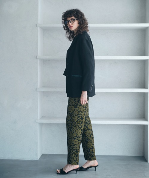 MECRE(メクル)の「ノンウールツィードテーラージャケット(テーラードジャケット・レディース・グレー/ブラック・S/M)」の14枚目の写真