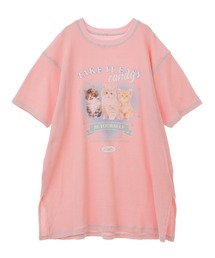Candy Stripper | BE YOURSELF WAFFLE BIG Tシャツ(Tシャツ/カットソー)