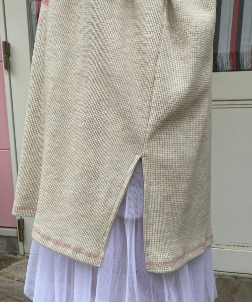 Candy Stripper（キャンディストリッパー）の「BE YOURSELF WAFFLE BIG Tシャツ（Tシャツ/カットソー・レディース・ピンク/ライトグレー/ブラック・2）」の20枚目の写真