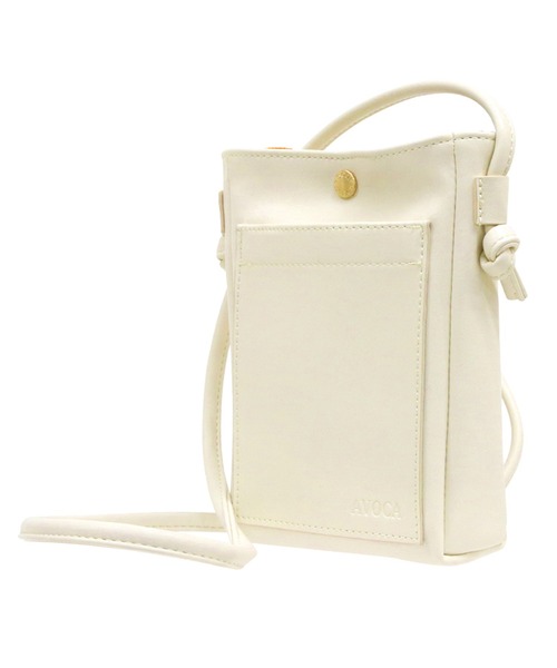 AVOCA（アヴォカ）の「AVOCA 合皮がま口ショルダー / アヴォカ ゴウヒガマグチショルダー（ショルダーバッグ・レディース・ブラウン/ホワイト/ブラック・ONE SIZE）」の21枚目の写真