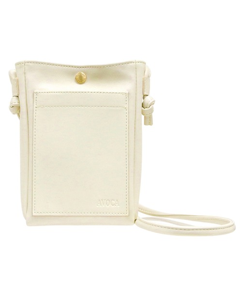 AVOCA（アヴォカ）の「AVOCA 合皮がま口ショルダー / アヴォカ ゴウヒガマグチショルダー（ショルダーバッグ・レディース・ブラウン/ホワイト/ブラック・ONE SIZE）」の20枚目の写真