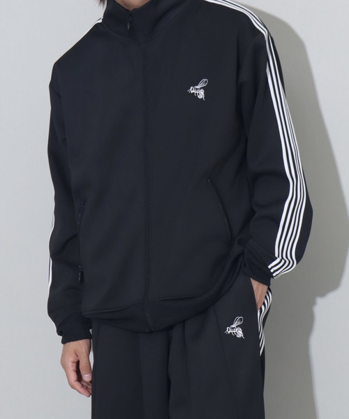 YEAH RIGHT!! レオパード 再構築ジャケット パーカー ジャージ HIDE AND SEEK - 【ラスト1点】JERSEY HALF ZIP HOODED (BLACK