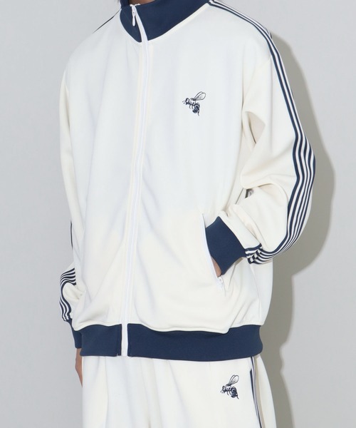 ビー刺繍クラシックテクスチャージャージ オーバーサイズ