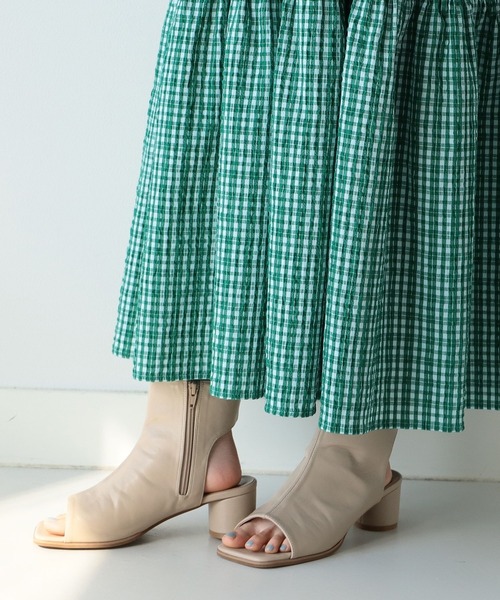 Ray BEAMS（レイビームス）の「Ray BEAMS / チェック ティアード キャミ ワンピース（ワンピース・レディース・ブラック/ケリー・ONE SIZE）」の10枚目の写真