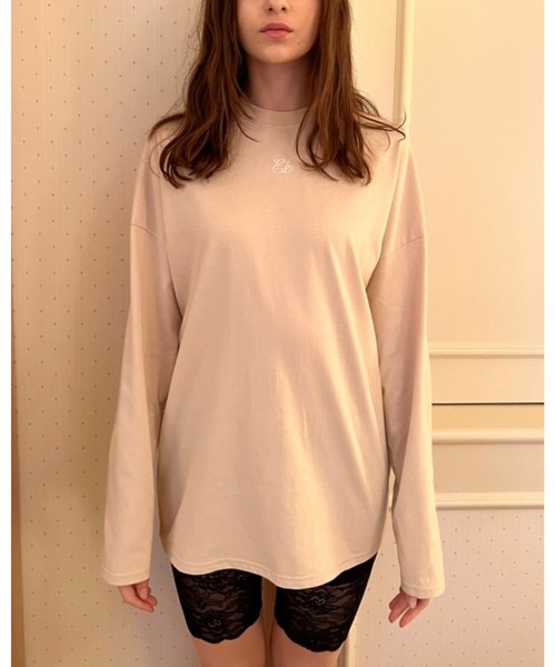 epine(エピヌ)の「Ee heart big long tee(Tシャツ/カットソー・レディース・ベビーピンク/ホワイト/ベージュ・FREE)」の20枚目の写真