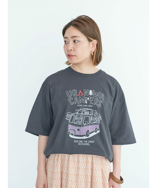 CRAFT STANDARD BOUTIQUE（クラフトスタンダードブティック）の「URANIWA HOME CAMP CREW TEE　◆（Tシャツ/カットソー・メンズ・オフホワイト/グレイッシュベージュ/チャコールグレー・M/XL/L）」の17枚目の写真