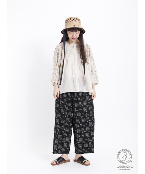 Samansa Mos2（サマンサ モスモス）の「【PETER RABBIT×SamansaMos2】総柄パンツ（その他パンツ・レディース・ブラック/キナリ・F）」の17枚目の写真