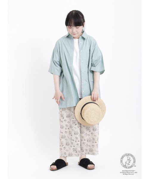 Samansa Mos2（サマンサ モスモス）の「【PETER RABBIT×SamansaMos2】総柄パンツ（その他パンツ・レディース・ブラック/キナリ・F）」の18枚目の写真