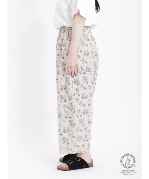 Samansa Mos2（サマンサ モスモス）の「【PETER RABBIT×SamansaMos2】総柄パンツ（その他パンツ・レディース・ブラック/キナリ・F）」の13枚目の写真