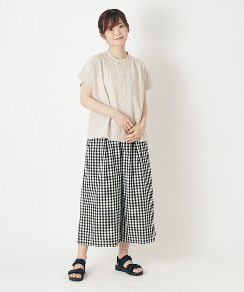 LAURA ASHLEY（ローラアシュレイ）の「フレンチリネンブラウス（シャツ/ブラウス・レディース・オフホワイト/イエロー系2/ライトベージュ/ブルー系その他4・38）」の21枚目の写真