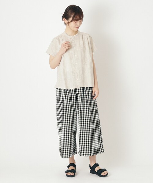 LAURA ASHLEY（ローラアシュレイ）の「フレンチリネンブラウス（シャツ/ブラウス・レディース・オフホワイト/イエロー系2/ライトベージュ/ブルー系その他4・38）」の22枚目の写真