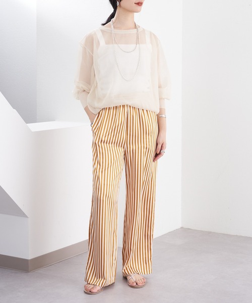 SHENERY（シーナリー）の「シアーラメニットプルオーバー（ニット/セーター・レディース・ブラック/アイボリー・FREE）」の19枚目の写真