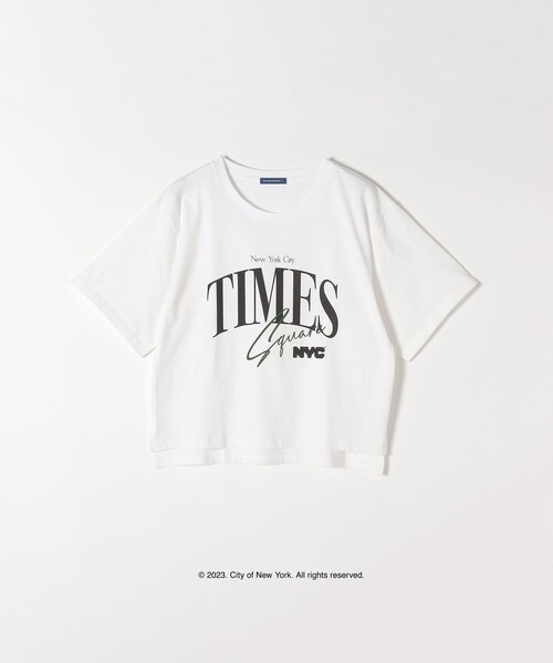 GOOD ROCK SPEED(グッドロックスピード)の「【SHIPS any別注】GOOD ROCK SPEED:〈洗濯機可能〉NYC ショート TEE(Tシャツ/カットソー・レディース・ベージュ/ホワイト・ONE SIZE)」の3枚目の写真
