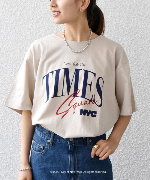 GOOD ROCK SPEED(グッドロックスピード)の「【SHIPS any別注】GOOD ROCK SPEED:〈洗濯機可能〉NYC ショート TEE(Tシャツ/カットソー・レディース・ベージュ/ホワイト・ONE SIZE)」の19枚目の写真