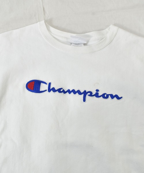 Champion(チャンピオン)の「【ヴィンテージ古着】Champion / チャンピオン リバースウィーブ ロゴ クルーネックスウェット(スウェット・メンズ・ホワイト・MEDIUM)」の8枚目の写真