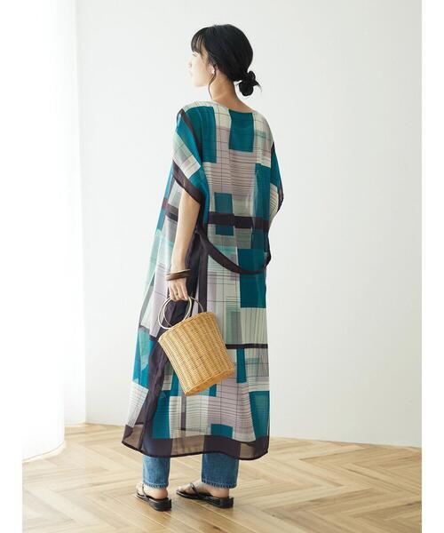 CRAFT STANDARD BOUTIQUE(クラフトスタンダードブティック)の「スカーフ柄ワンピース ◆(ワンピース・レディース・マルチ/ブラック・FREE)」の13枚目の写真