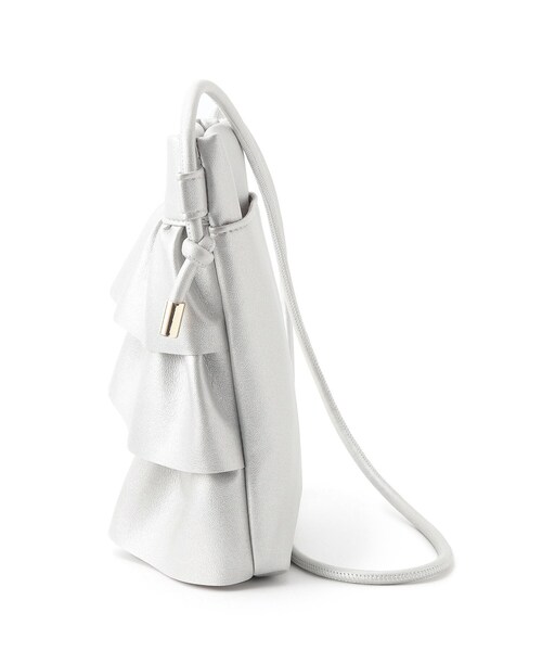 SHOO・LA・RUE(シューラルー)の「◆フリルミニショルダーバッグ(ショルダーバッグ・レディース・オフホワイト/シルバー/ブラック・00)」の16枚目の写真