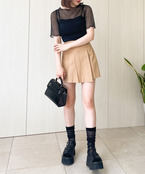 Heather(ヘザー)の「シアーリブハイSOX 964394(ソックス/靴下・レディース・ホワイト/ブラック・FREE)」の6枚目の写真