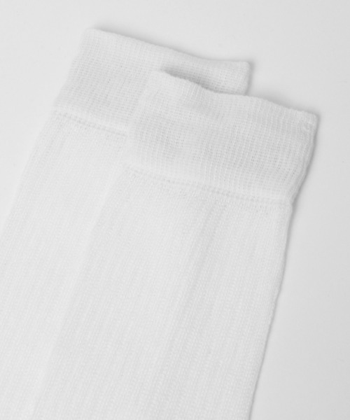 Heather(ヘザー)の「シアーリブハイSOX 964394(ソックス/靴下・レディース・ホワイト/ブラック・FREE)」の10枚目の写真