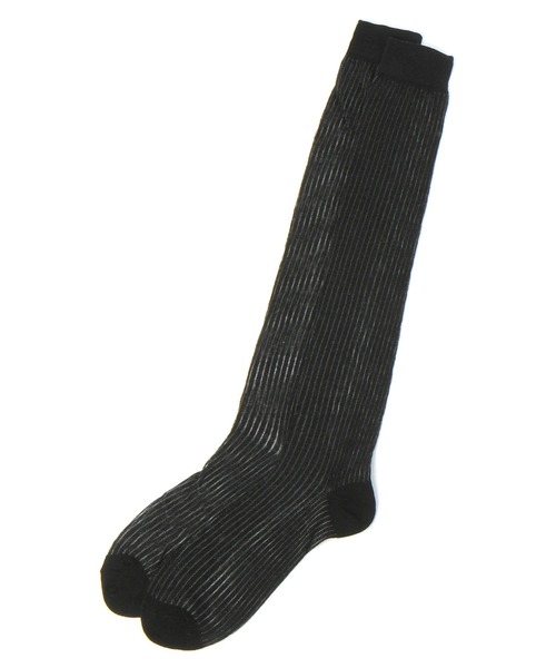 Heather(ヘザー)の「シアーリブハイSOX 964394(ソックス/靴下・レディース・ホワイト/ブラック・FREE)」の14枚目の写真