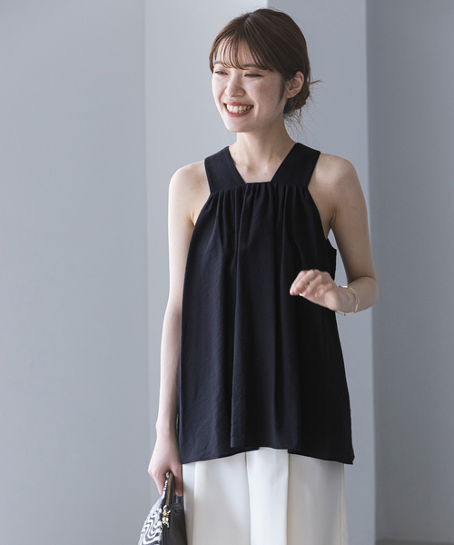 Noble（ノーブル）の「ボレロアンサンブルブラウス（シャツ/ブラウス・レディース・ネイビー/ベージュ・FREE）」の11枚目の写真