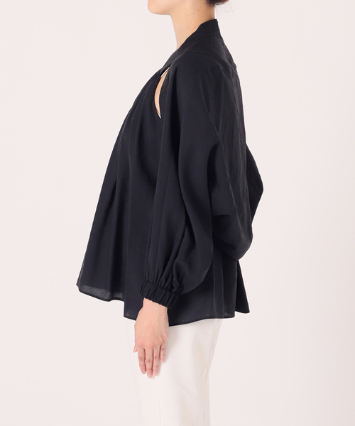 Noble（ノーブル）の「ボレロアンサンブルブラウス（シャツ/ブラウス・レディース・ネイビー/ベージュ・FREE）」の13枚目の写真