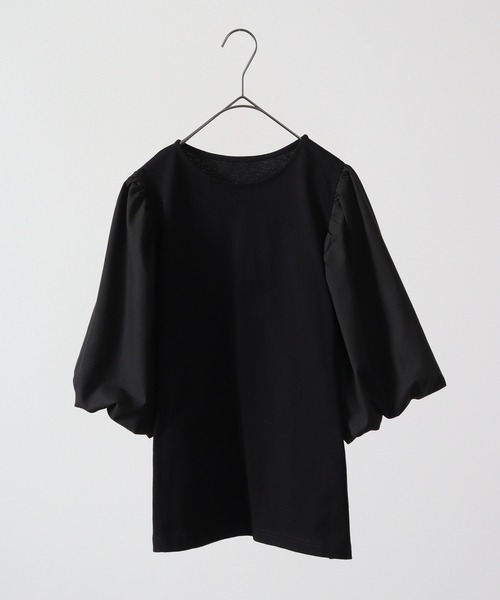 &soiree(アンドソワレ)の「&soiree ボリュームスリーブトップス(シャツ/ブラウス・レディース・ホワイト/ブラック・F)」の2枚目の写真