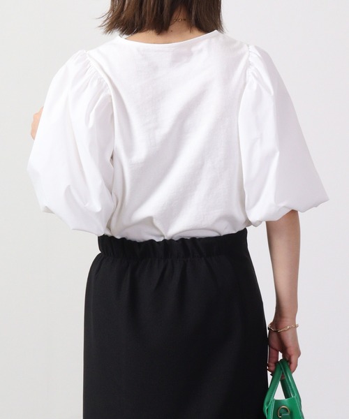 &soiree(アンドソワレ)の「&soiree ボリュームスリーブトップス(シャツ/ブラウス・レディース・ホワイト/ブラック・F)」の14枚目の写真