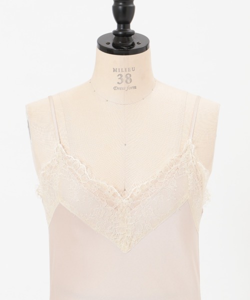 サテン×レースキャミ（キャミソール）｜DEICY（デイシー）の