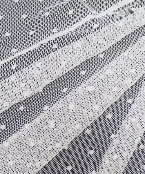 DiamondHearts（ダイヤモンドハーツ）の「長袖ドットチュールブラウス（シャツ/ブラウス・レディース・ホワイト/ブラック・X-LARGE/MEDIUM/LARGE）」の13枚目の写真