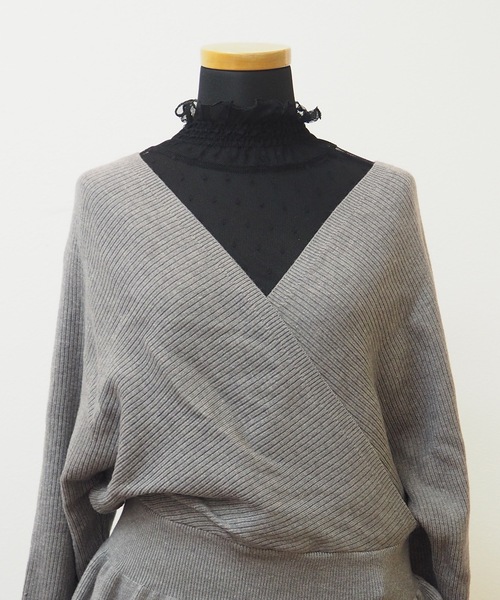 DiamondHearts（ダイヤモンドハーツ）の「長袖ドットチュールブラウス（シャツ/ブラウス・レディース・ホワイト/ブラック・X-LARGE/MEDIUM/LARGE）」の6枚目の写真