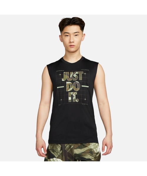 NIKE（ナイキ）の「ナイキ NIKE ナイキ DF カモ S/L Tシャツ（タンクトップ・メンズ・ブラウン/ホワイト/ブラック・3L/LL/S/M/L）」の3枚目の写真