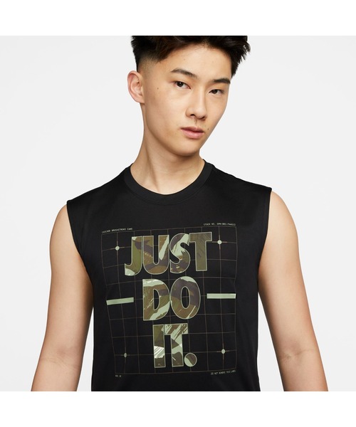 NIKE（ナイキ）の「ナイキ NIKE ナイキ DF カモ S/L Tシャツ（タンクトップ・メンズ・ブラウン/ホワイト/ブラック・3L/LL/S/M/L）」の10枚目の写真